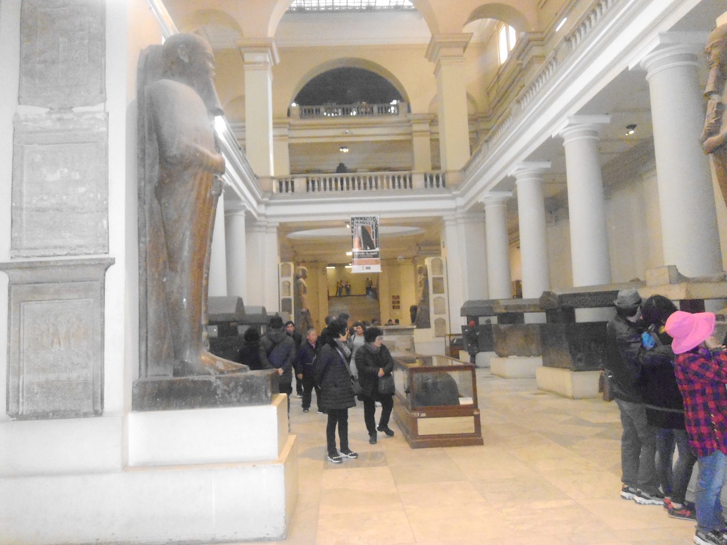 Gallery hall in the Egyptian Museum in Cairo